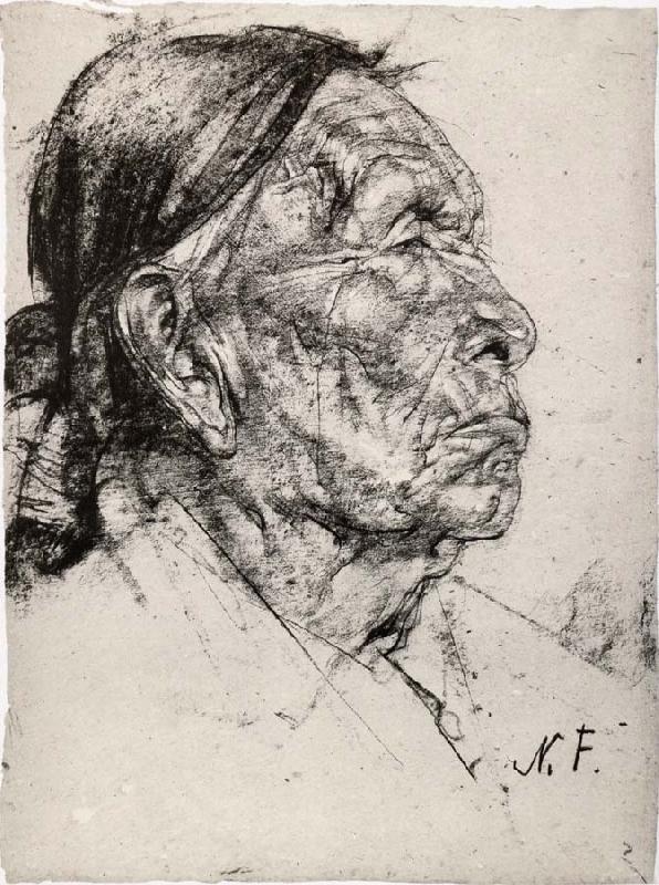 Nikolay Fechin Indian head portrait